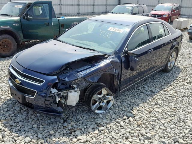 1G1ZC5EB2AF158658 - 2010 CHEVROLET MALIBU 1LT BLUE photo 2