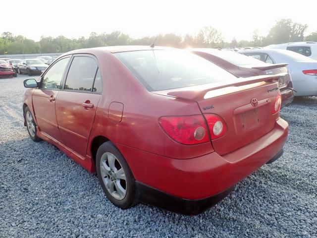 2T1BY32E95C373840 - 2005 TOYOTA COROLLA XR 红色 照片 3