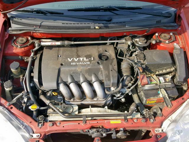 2T1BY32E95C373840 - 2005 TOYOTA COROLLA XR 红色 照片 7