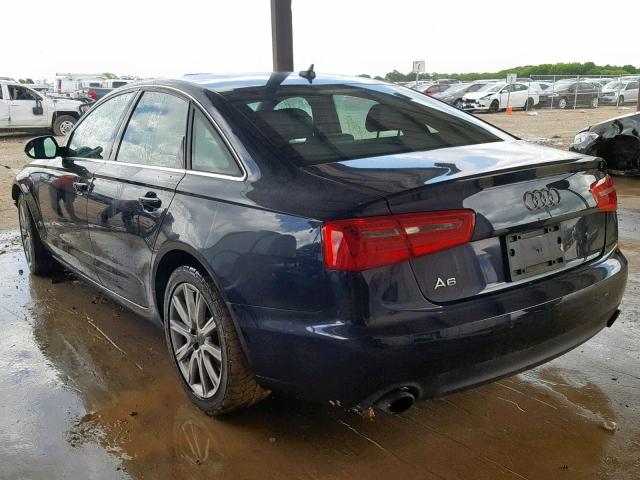 WAUGFAFC3DN119817 - 2013 AUDI A6 PREMIUM BLUE photo 3