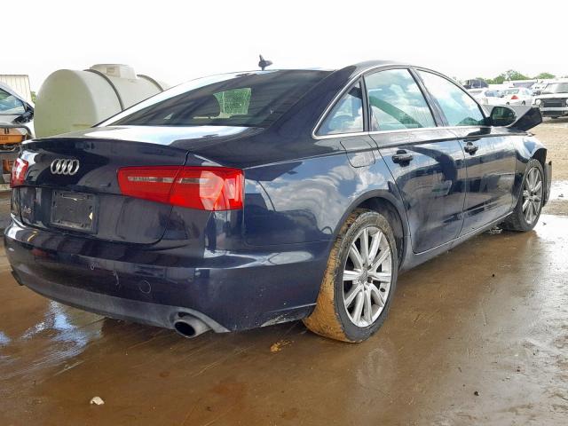 WAUGFAFC3DN119817 - 2013 AUDI A6 PREMIUM BLUE photo 4