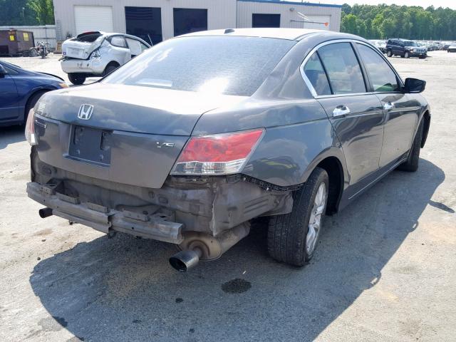 1HGCP36819A014182 - 2009 HONDA ACCORD EXL GRAY photo 4