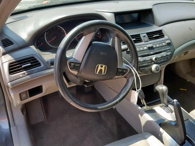 1HGCP36819A014182 - 2009 HONDA ACCORD EXL GRAY photo 9