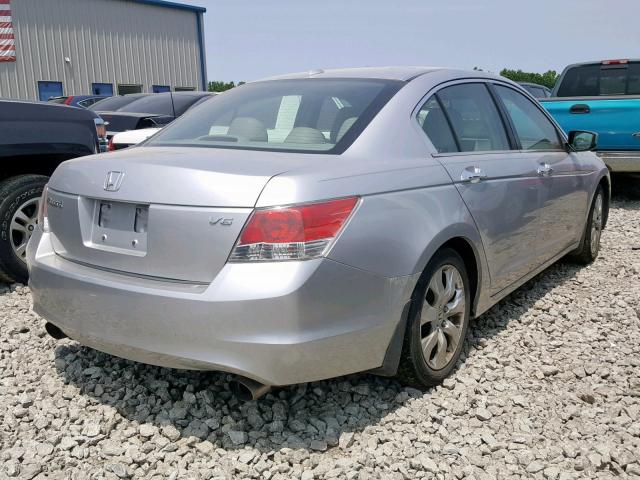 1HGCP36878A073512 - 2008 HONDA ACCORD EXL SILVER photo 4