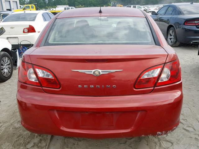 1C3LC46K87N513065 - 2007 CHRYSLER SEBRING BURGUNDY photo 9