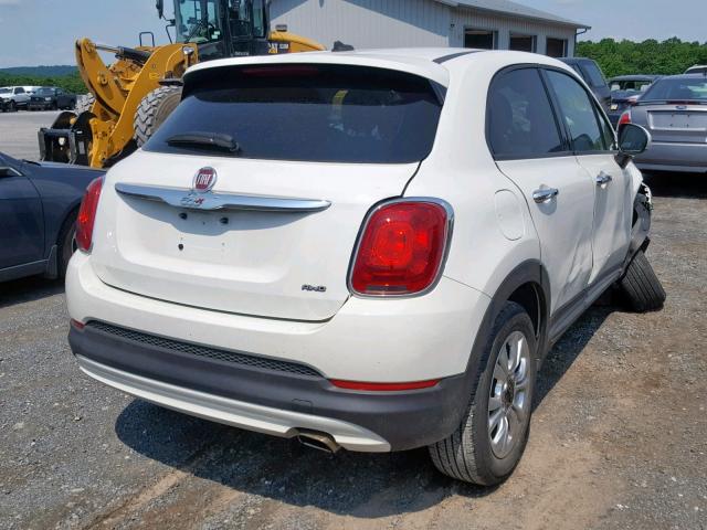 ZFBCFYBT1GP372761 - 2016 FIAT 500X EASY WHITE photo 4