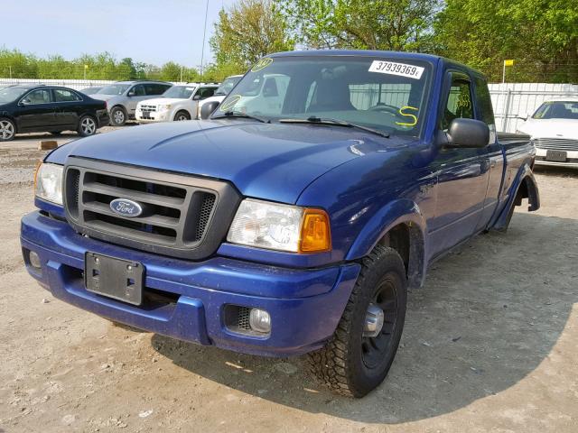 1FTYR44U55PA97028 - 2005 FORD RANGER SUP BLUE photo 2