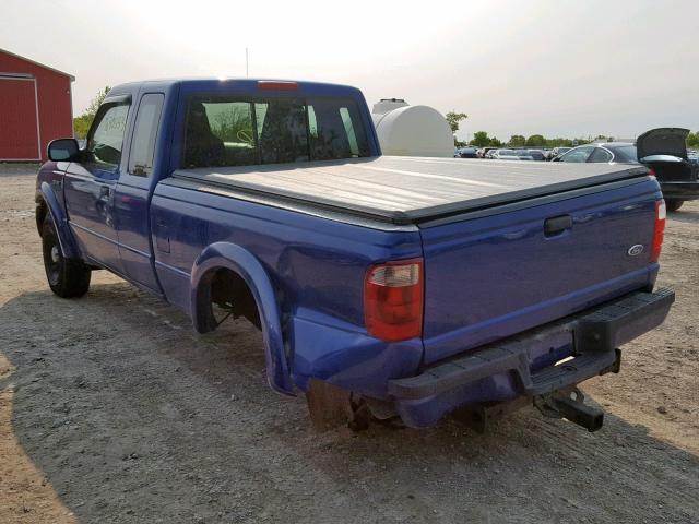 1FTYR44U55PA97028 - 2005 FORD RANGER SUP BLUE photo 3