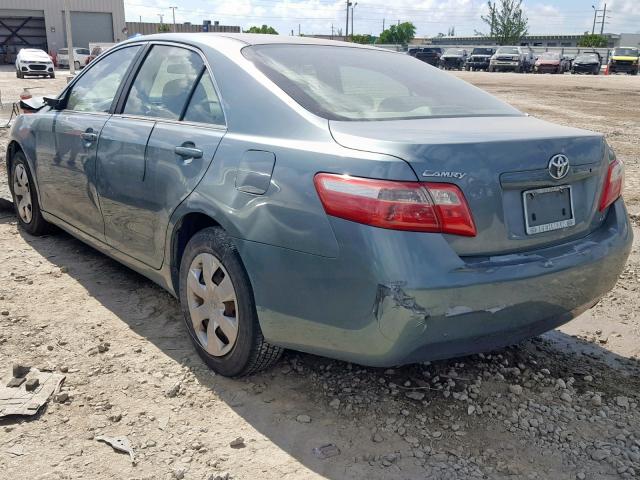 4T1BE46K87U716329 - 2007 TOYOTA CAMRY NEW BLUE photo 3