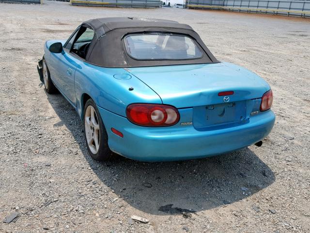 JM1NB353430310502 - 2003 MAZDA MX-5 MIATA TEAL photo 3