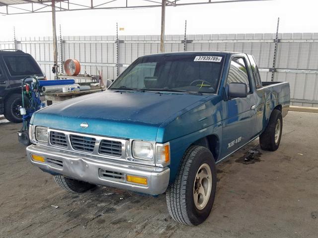 1N6HD16S4SC452263 - 1995 NISSAN TRUCK KING TURQUOISE photo 2