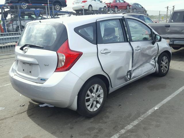 3N1CE2CPXGL377972 - 2016 NISSAN VERSA NOTE SILVER photo 4