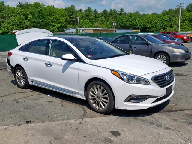 5NPE34AF3FH085502 - 2015 HYUNDAI SONATA SPO WHITE photo 1