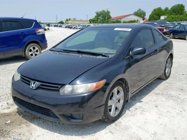 2HGFG12896H542024 - 2006 HONDA CIVIC EX BLACK photo 2