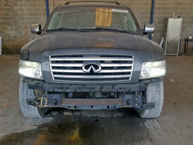 5N3AA08C05N813254 - 2005 INFINITI QX56 CHARCOAL photo 9