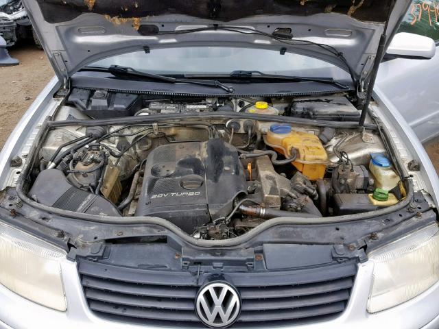 WVWNA63BXXE499244 - 1999 VOLKSWAGEN PASSAT GLS BLUE photo 7