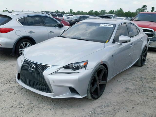 JTHBE1D23E5011949 - 2014 LEXUS IS 350 GRAY photo 2