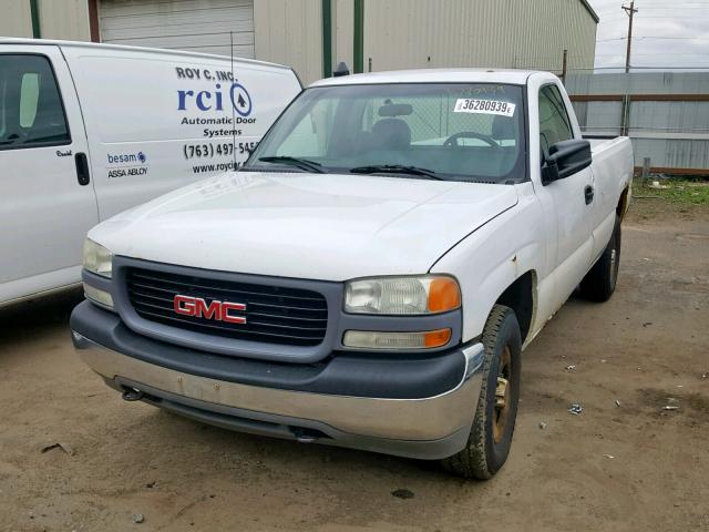 1GTEK14V81E202648 - 2001 GMC NEW SIERRA WHITE photo 2