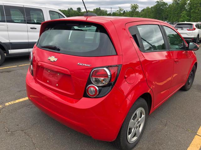1G1JA6SG8F4201704 - 2015 CHEVROLET SONIC LS RED photo 4