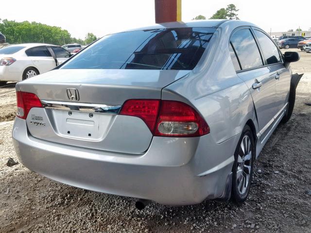 2HGFA1F94AH314901 - 2010 HONDA CIVIC EXL SILVER photo 4