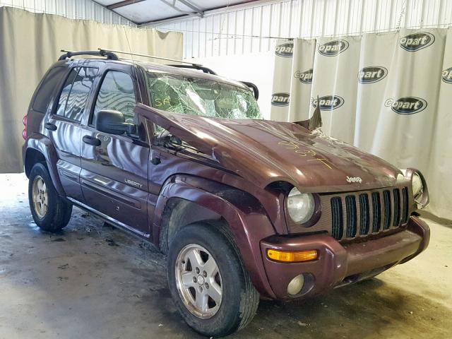 1J4GL58K44W172635 - 2004 JEEP LIBERTY LI PURPLE photo 1