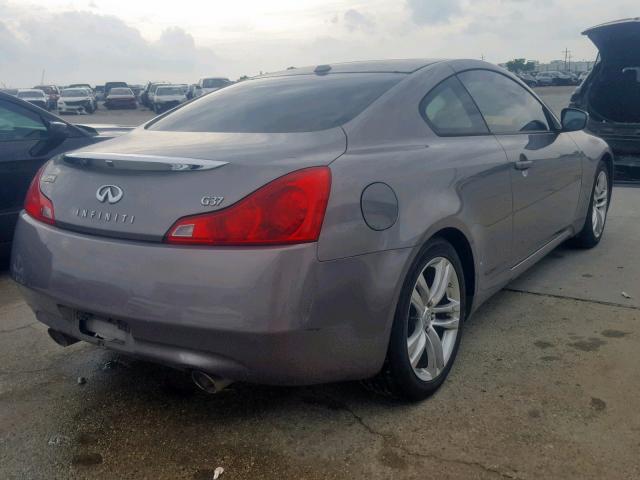 JNKCV64E19M603695 - 2009 INFINITI G37 BASE SILVER photo 4