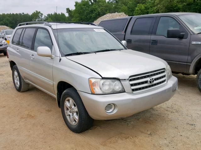 JTEHF21A420062651 - 2002 TOYOTA HIGHLANDER SILVER photo 1