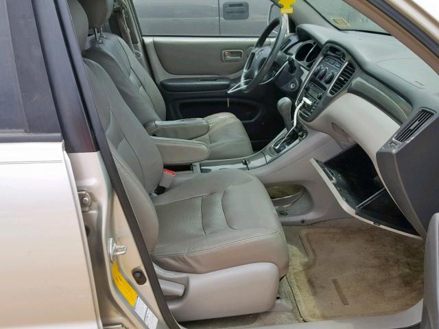 JTEHF21A420062651 - 2002 TOYOTA HIGHLANDER SILVER photo 5