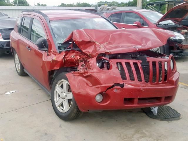 1J8FT47W57D124070 - 2007 JEEP COMPASS RED photo 1
