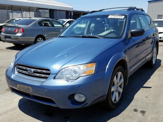 4S4BP61C176300116 - 2007 SUBARU LEGACY OUT BLUE photo 2