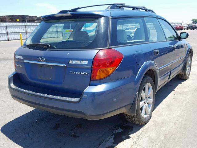 4S4BP61C176300116 - 2007 SUBARU LEGACY OUT BLUE photo 4