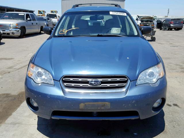 4S4BP61C176300116 - 2007 SUBARU LEGACY OUT BLUE photo 9