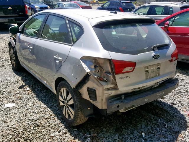 KNAFU5A21D5692982 - 2013 KIA FORTE EX SILVER photo 3