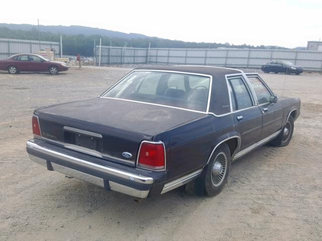 2FACP74F5MX149940 - 1991 FORD CROWN VICT BLACK photo 4