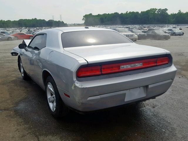 2B3CJ4DVXAH281942 - 2010 DODGE CHALLENGER SILVER photo 3