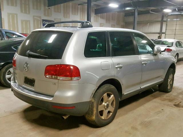 WVGZG77L45D020453 - 2005 VOLKSWAGEN TOUAREG 3. SILVER photo 4