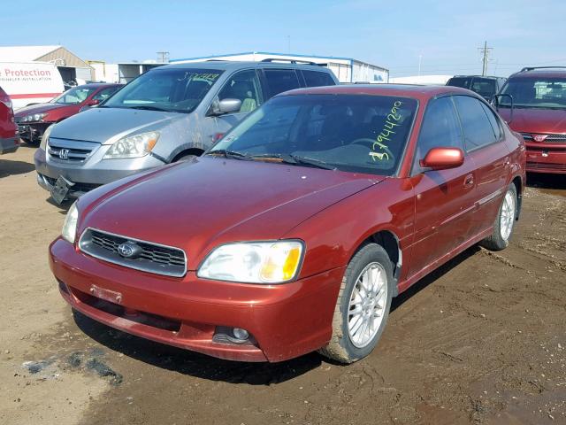 4S3BE625846204893 - 2004 SUBARU LEGACY L S RED photo 2