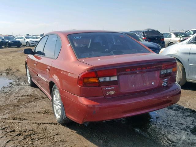 4S3BE625846204893 - 2004 SUBARU LEGACY L S RED photo 3