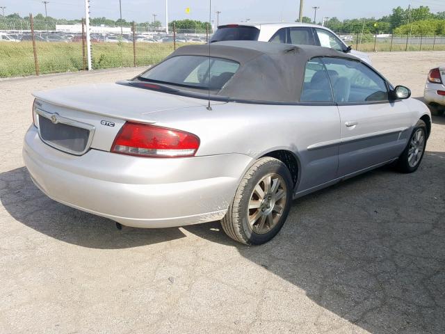 1C3EL75R36N282809 - 2006 CHRYSLER SEBRING GT SILVER photo 4