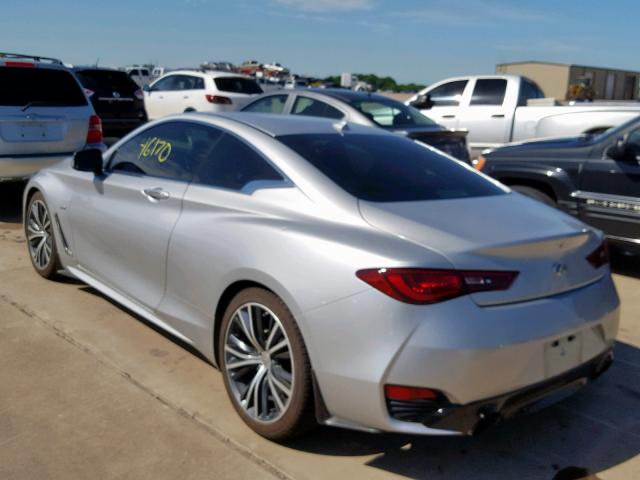 JN1EV7EK6HM361525 - 2017 INFINITI Q60 PREMIU SILVER photo 3