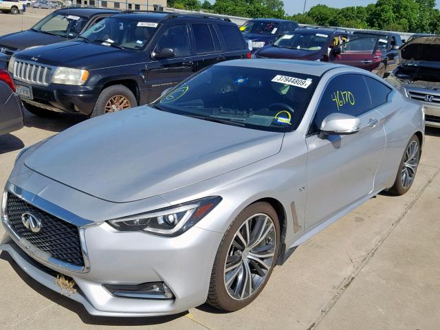 JN1EV7EK6HM361525 - 2017 INFINITI Q60 PREMIU SILVER photo 9