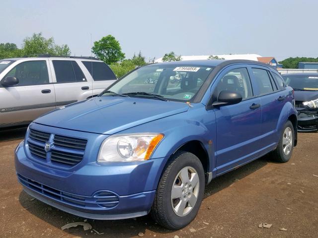 1B3HB28B67D364569 - 2007 DODGE CALIBER BLUE photo 2