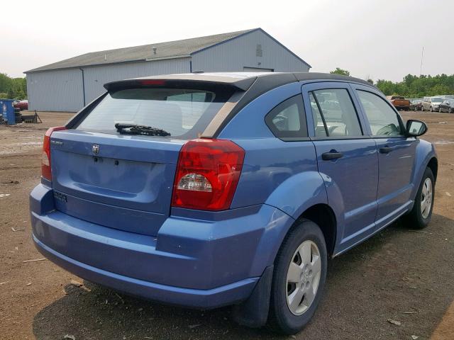 1B3HB28B67D364569 - 2007 DODGE CALIBER BLUE photo 4