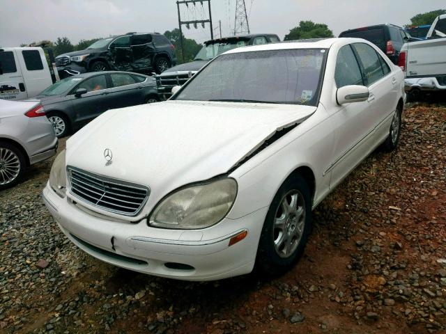 WDBNG75J62A293717 - 2002 MERCEDES-BENZ S 500 WHITE photo 2