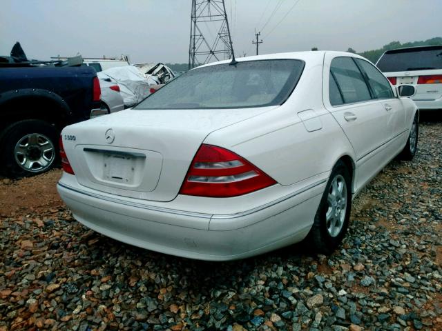 WDBNG75J62A293717 - 2002 MERCEDES-BENZ S 500 WHITE photo 4