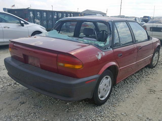 1G8ZG5592RZ218094 - 1994 SATURN SL1 RED photo 4