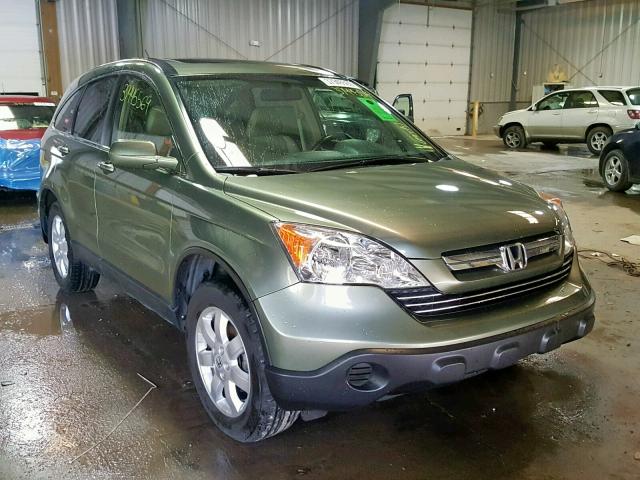 JHLRE48767C051841 - 2007 HONDA CR-V EXL GREEN photo 1