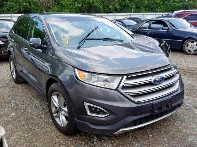 2FMPK4J90GBB55326 - 2016 FORD EDGE SEL GRAY photo 1