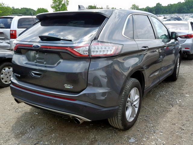 2FMPK4J90GBB55326 - 2016 FORD EDGE SEL GRAY photo 4