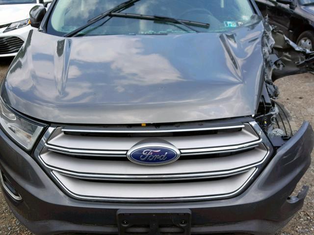 2FMPK4J90GBB55326 - 2016 FORD EDGE SEL GRAY photo 7